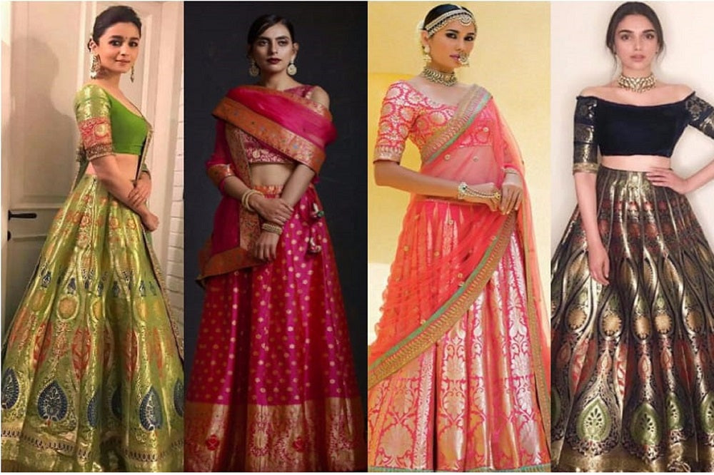 Banarasi lehengas sales