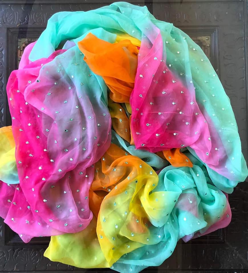 Light Work Chiffon Saree