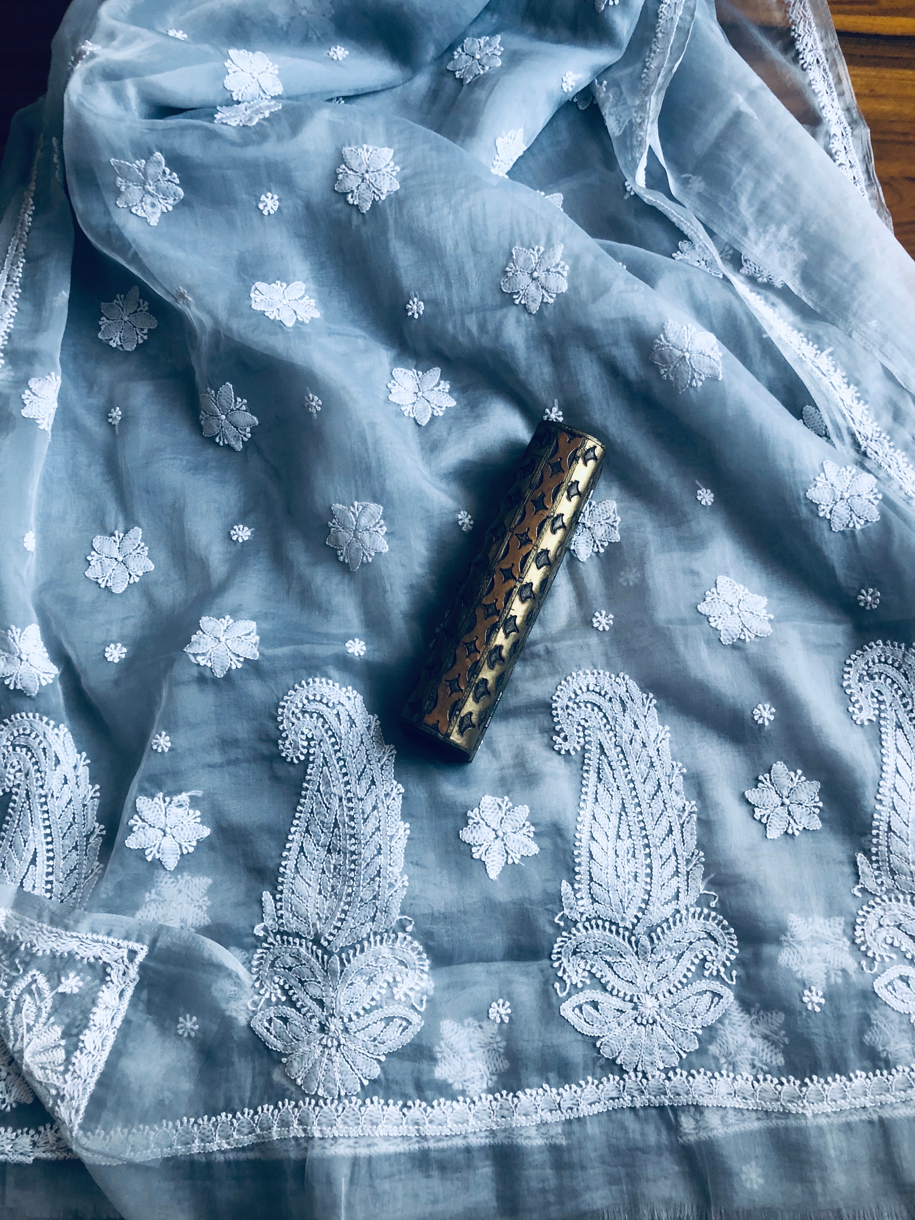 Organza Chikanakri Saree