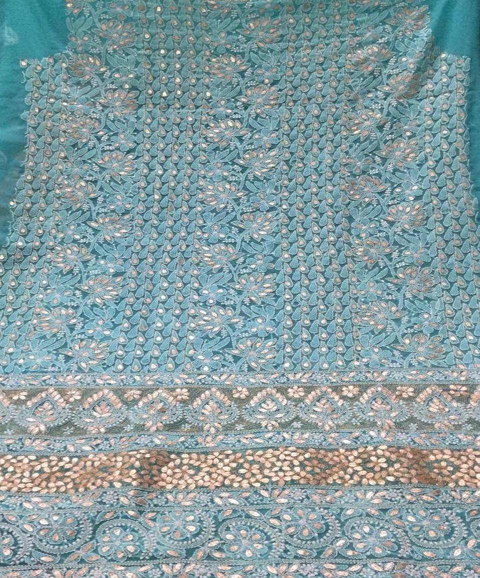 Chikankari Suits In Gota