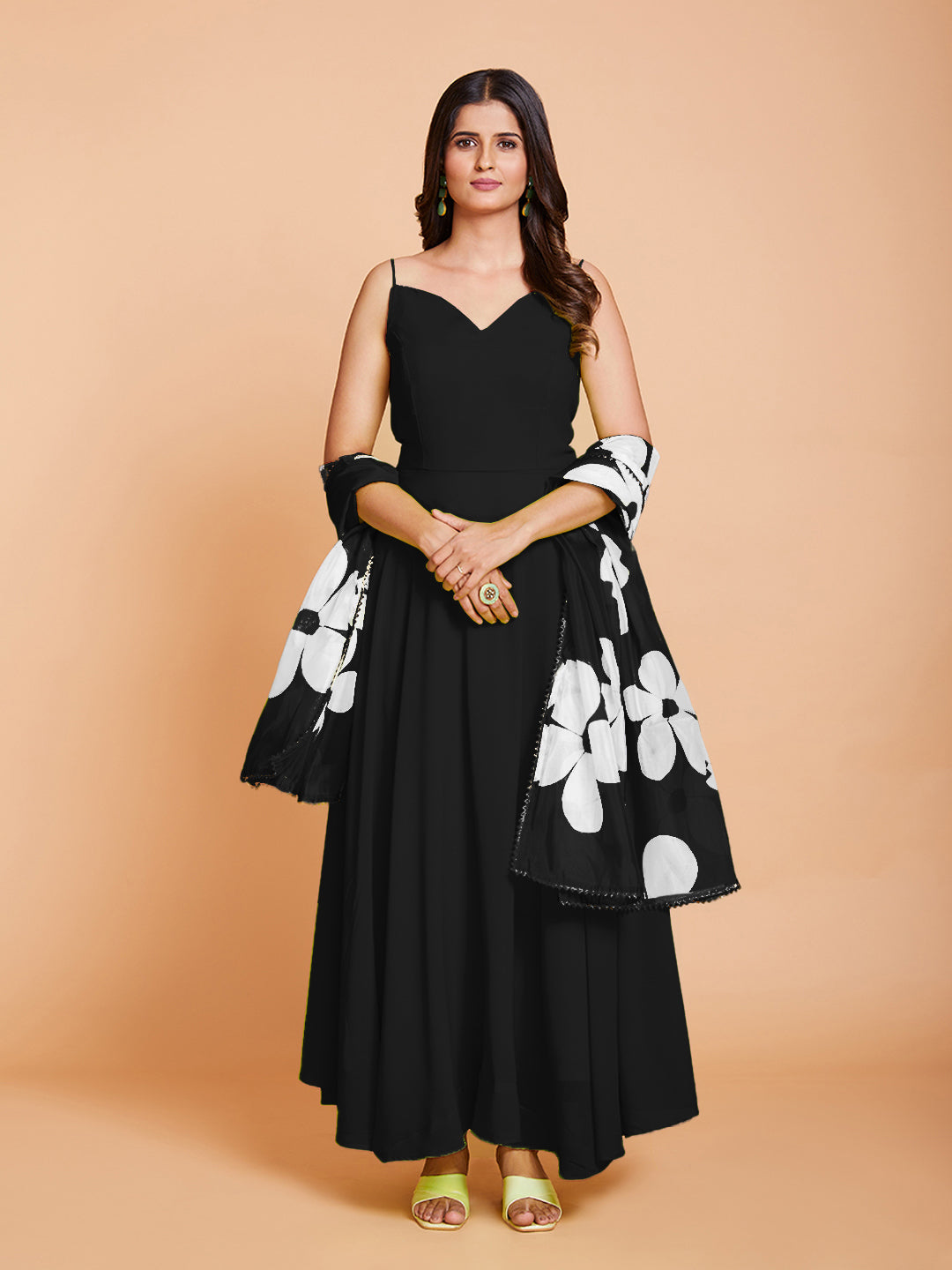 Black anarkali suit