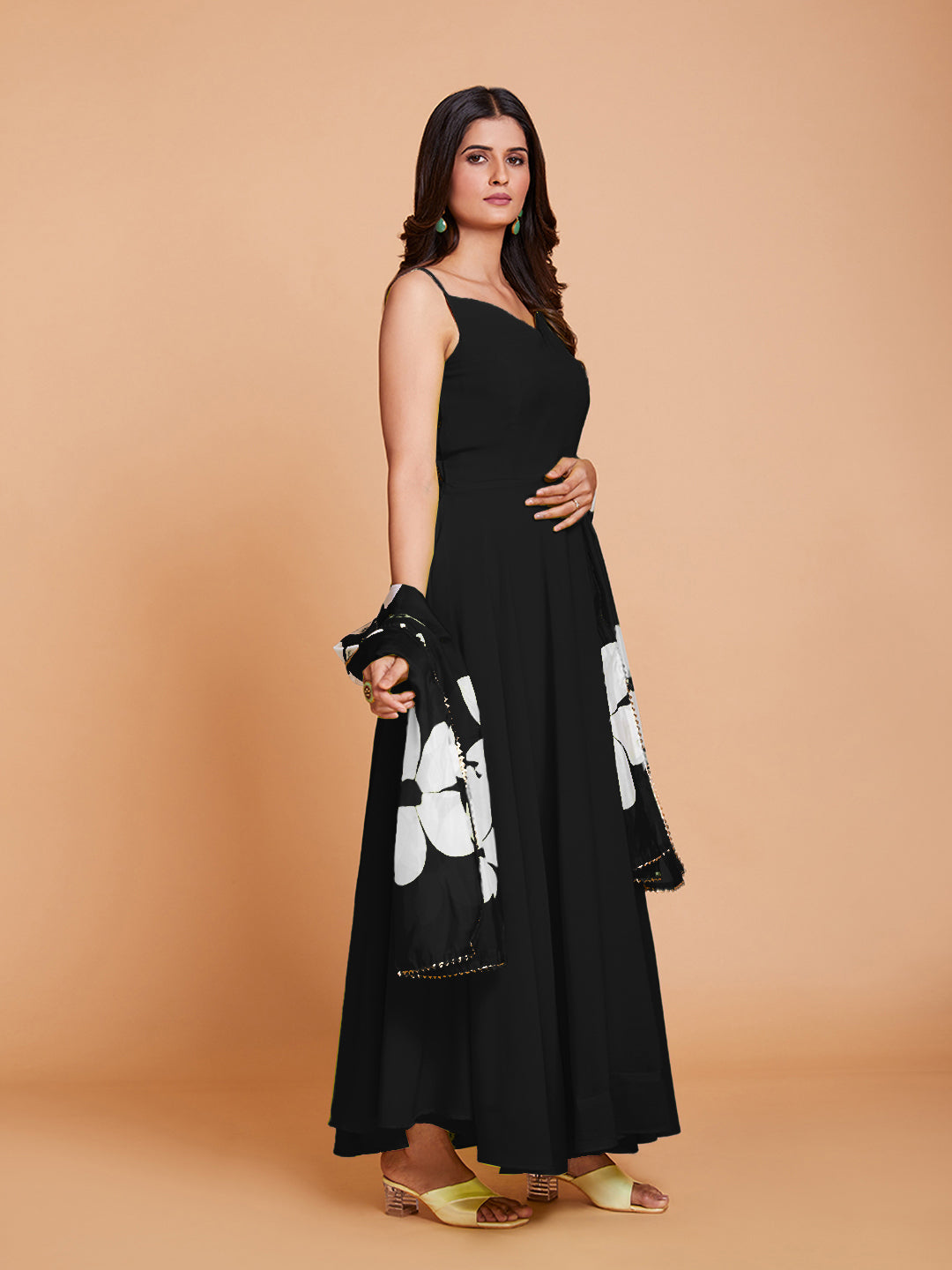 Black anarkali suit