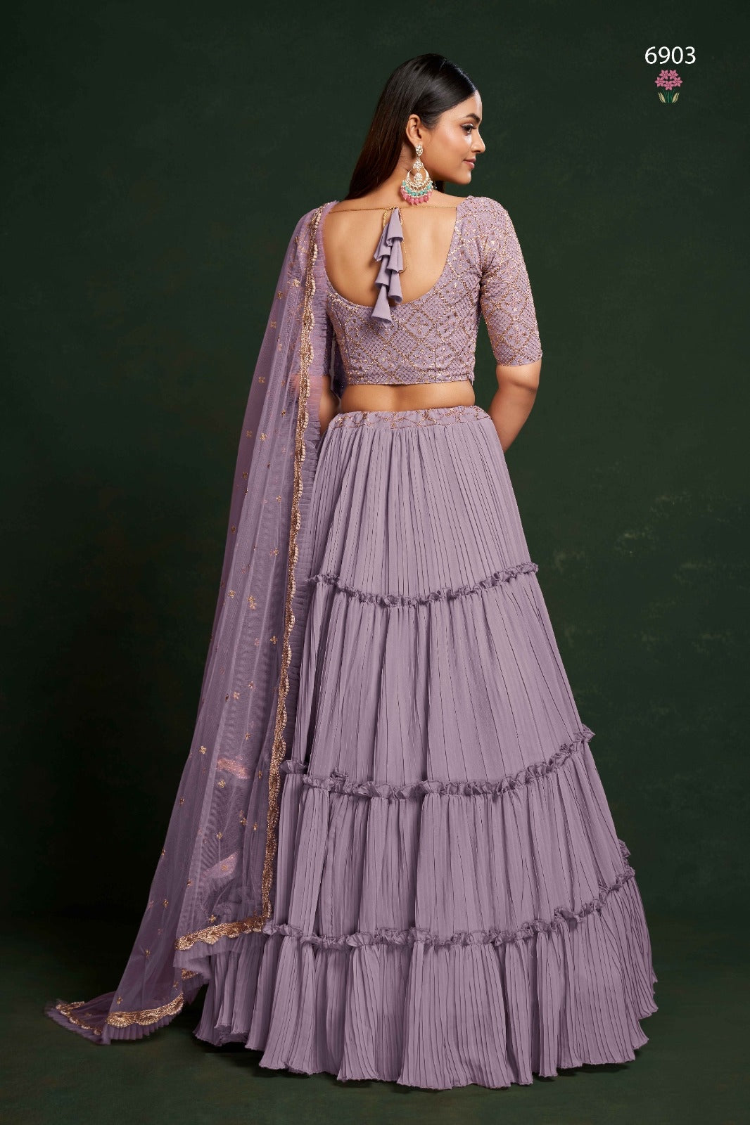 Stylish Mauve Lehenga