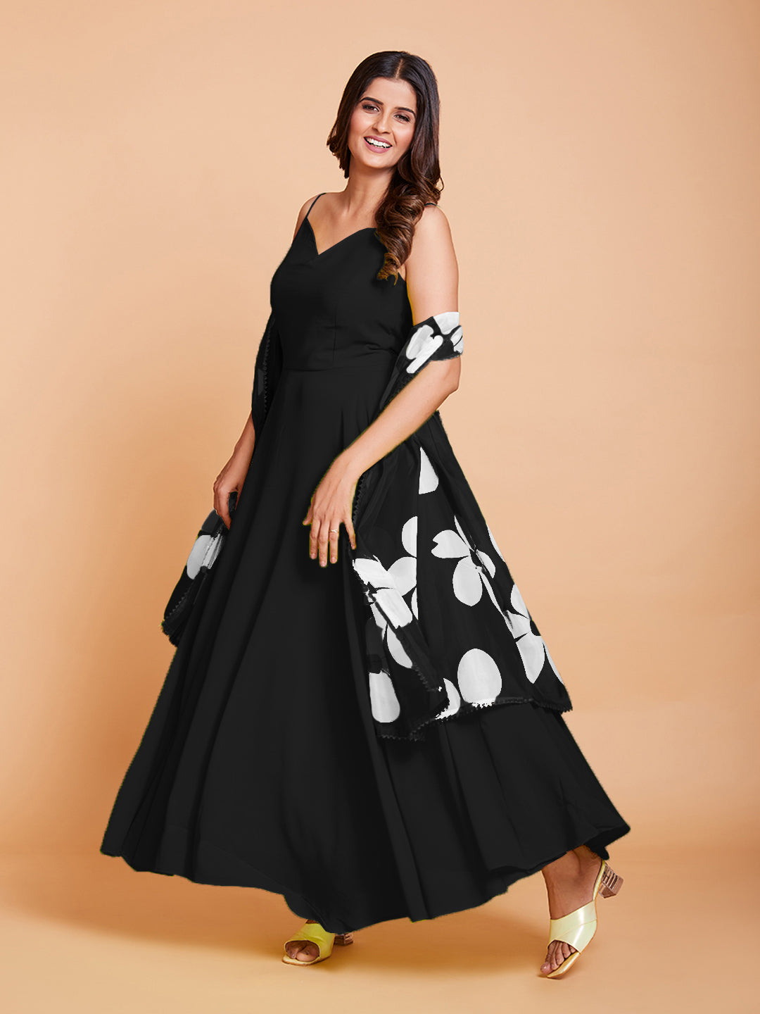 Black anarkali suit