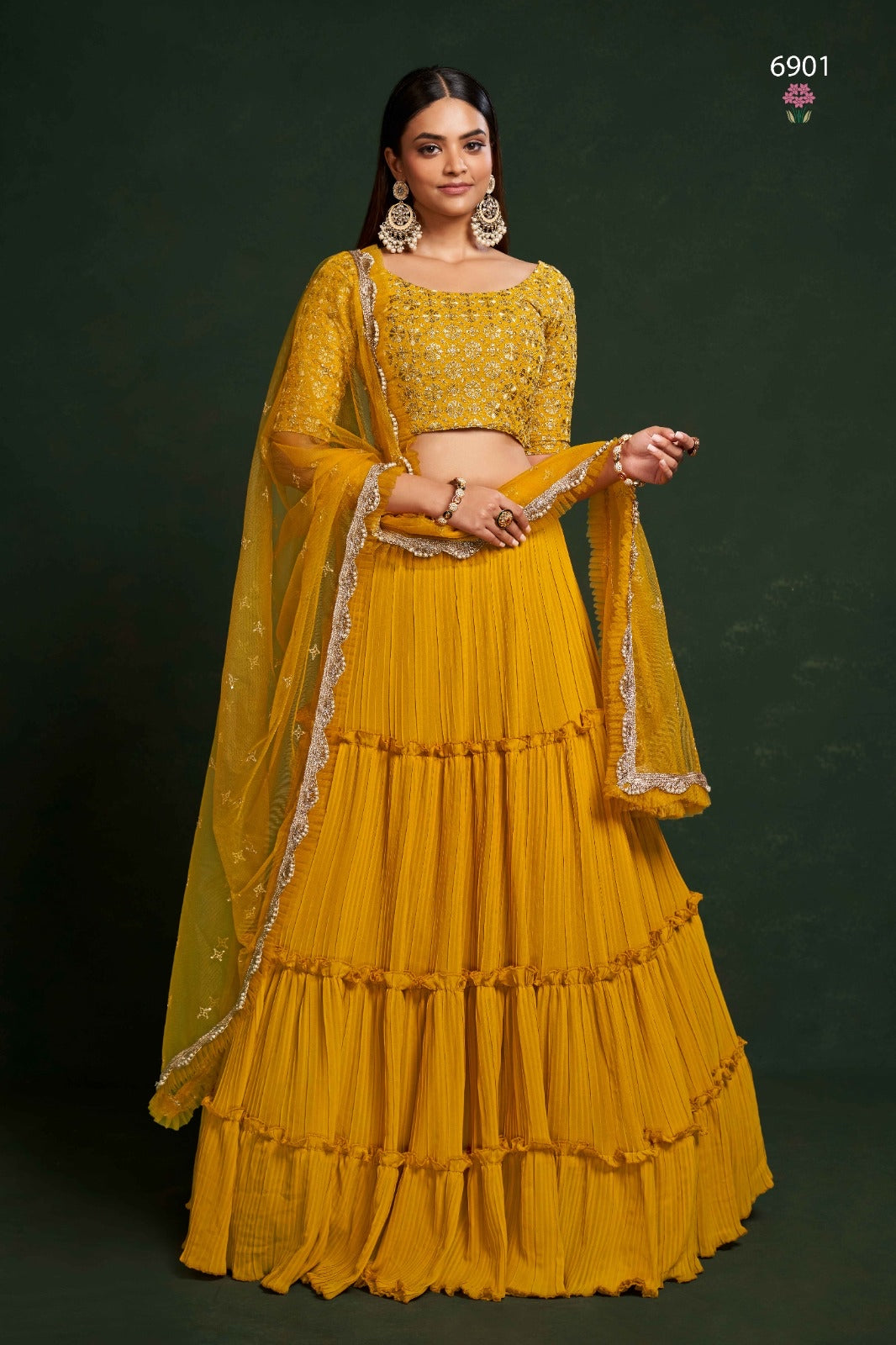 Stylish yellow Lehenga