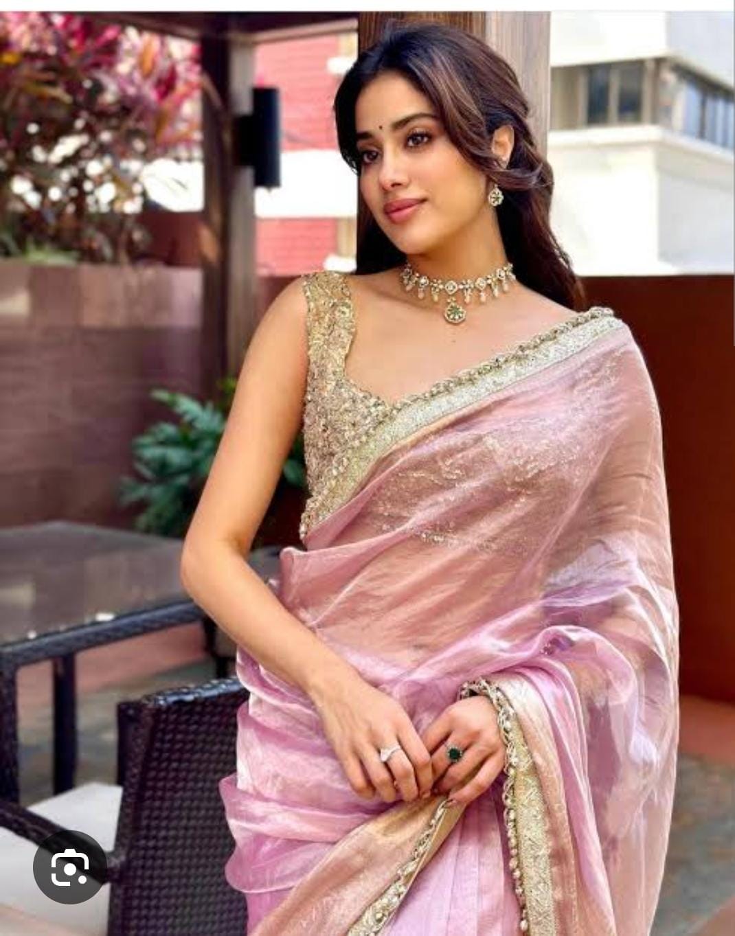 Pink Tissue Silk Saree With Blouse|Shop Tissue Saree Online
