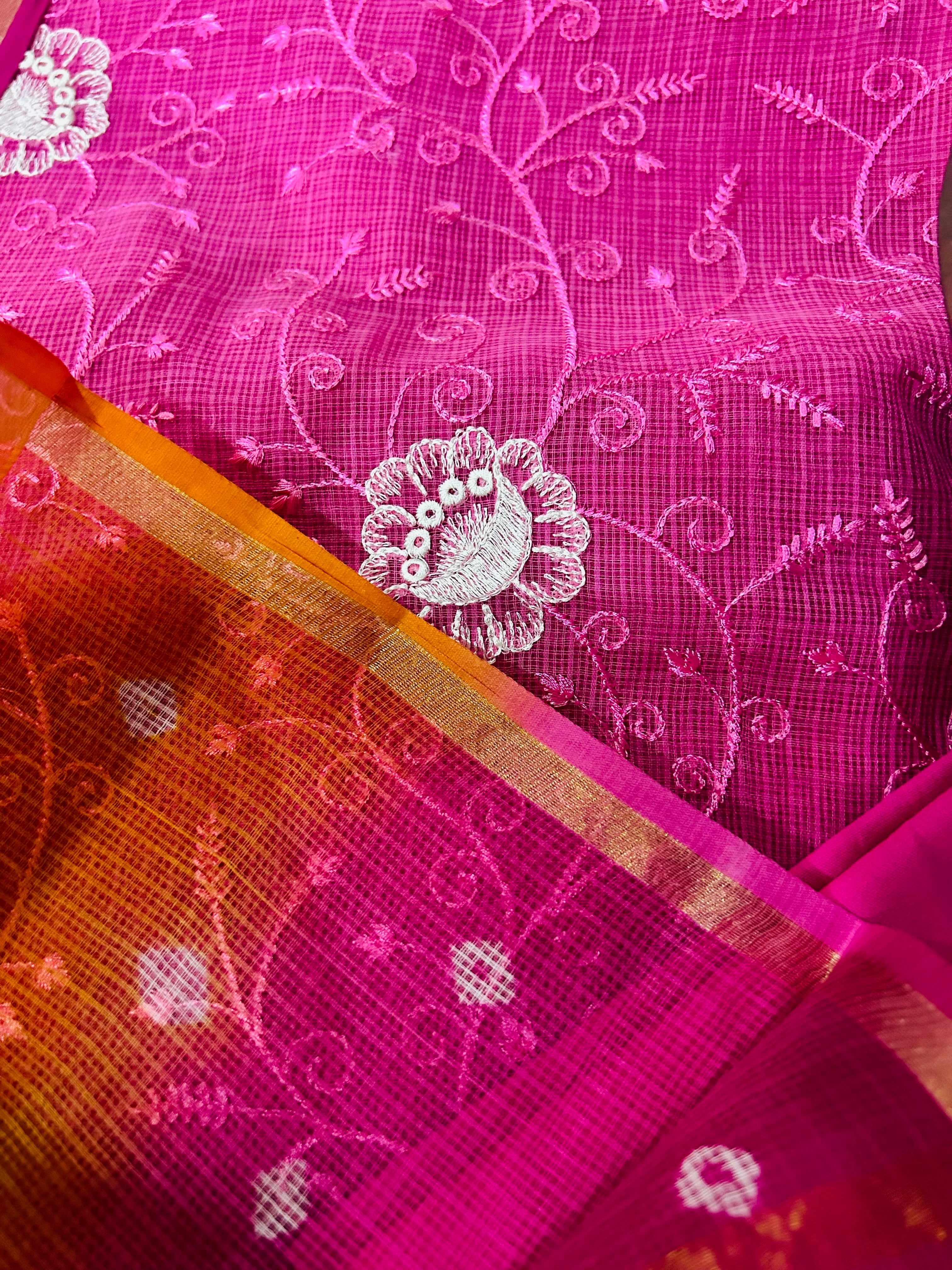 Hot pink Kota Doriya Suit