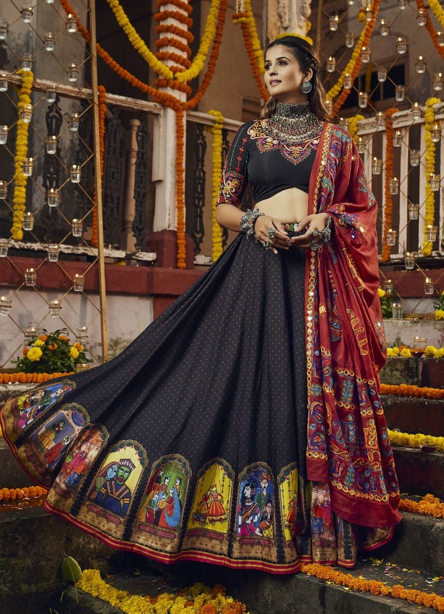 Black Navratri Lehenha Choli