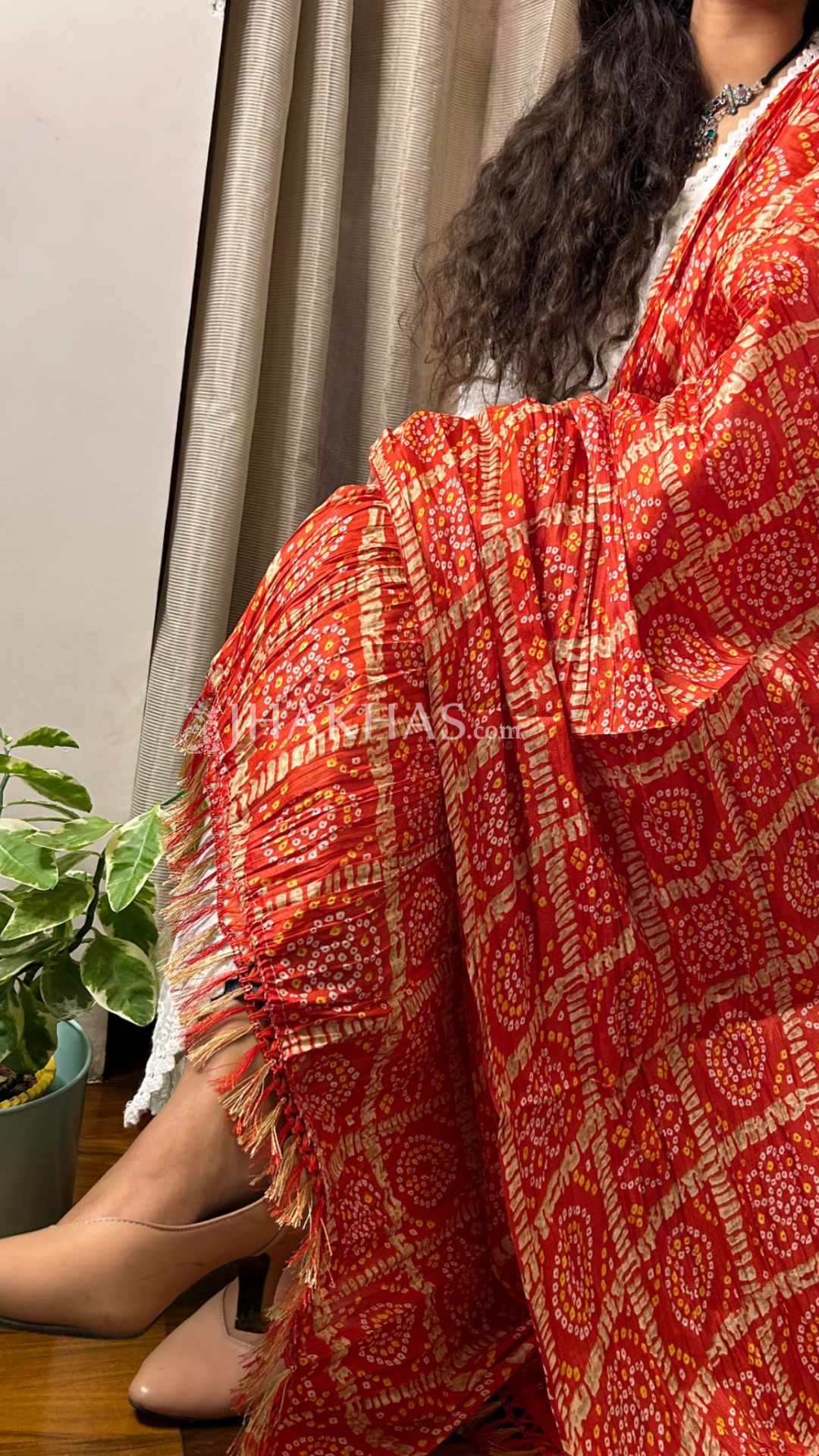 Red Ghatchola Dupatta For Wedding