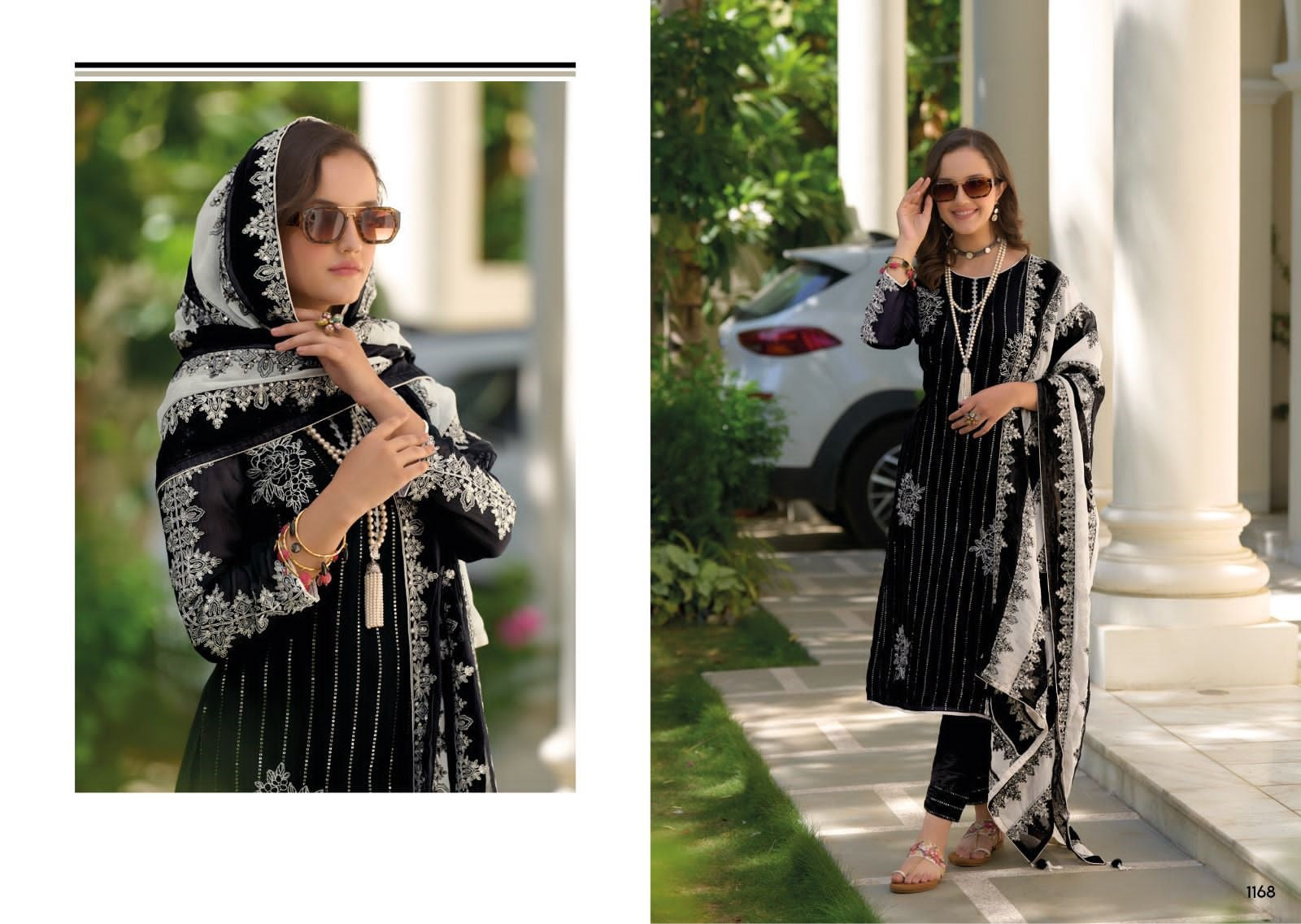 Readymade Suit Set In Black