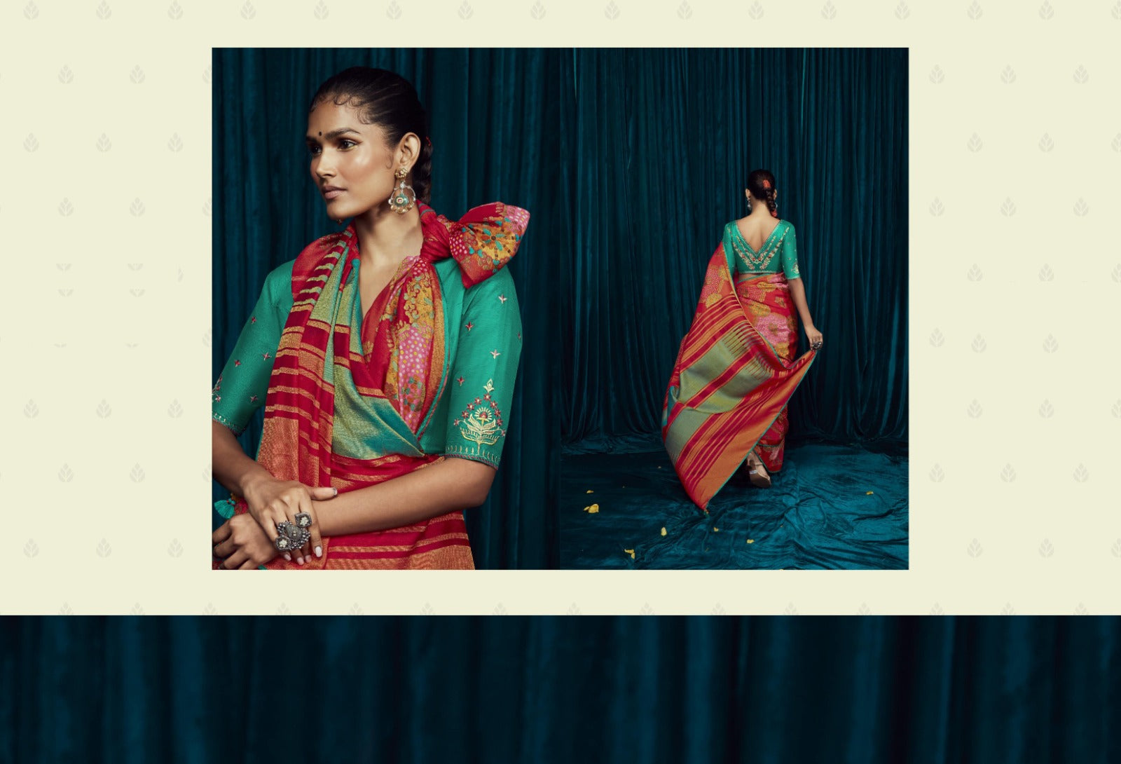 Red Brasso Saree