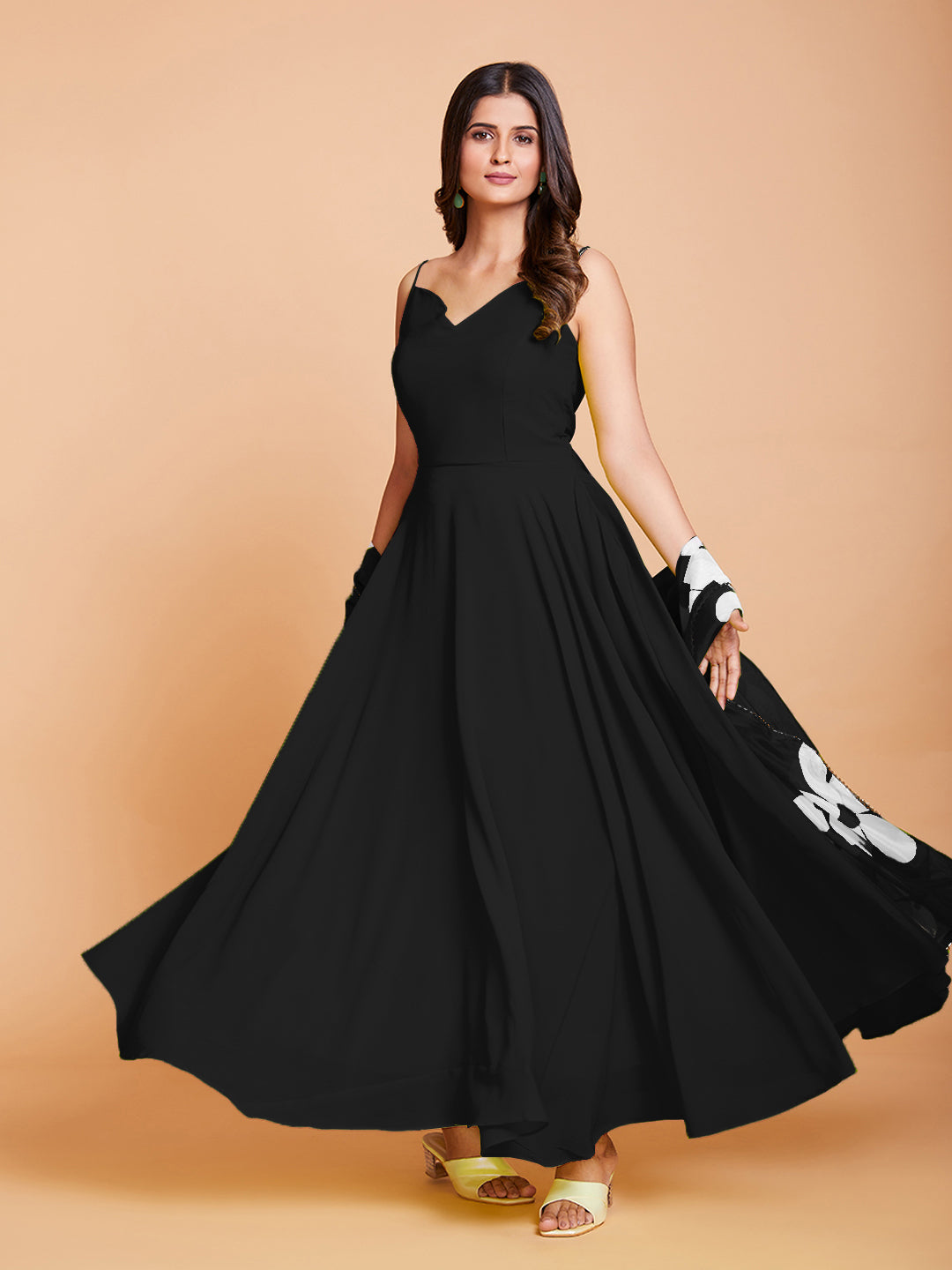 Black anarkali suit