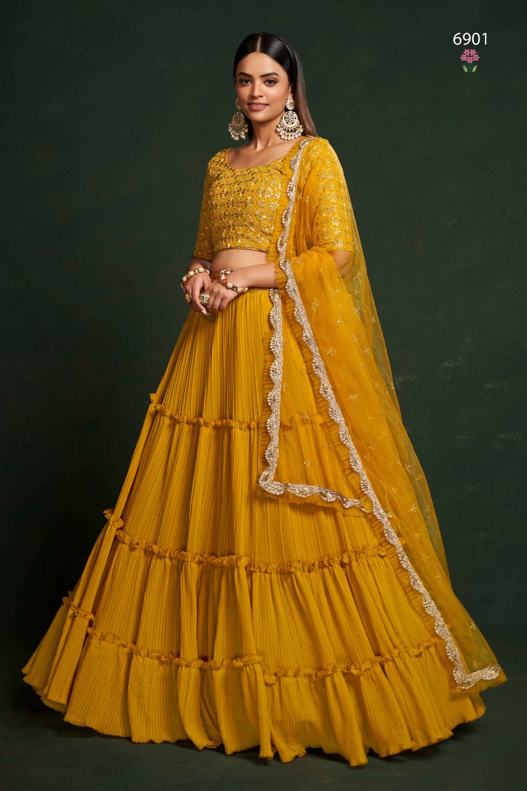 Stylish yellow Lehenga