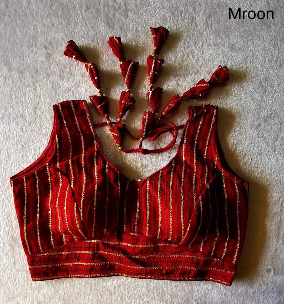 Designer Blouse In Mehroon