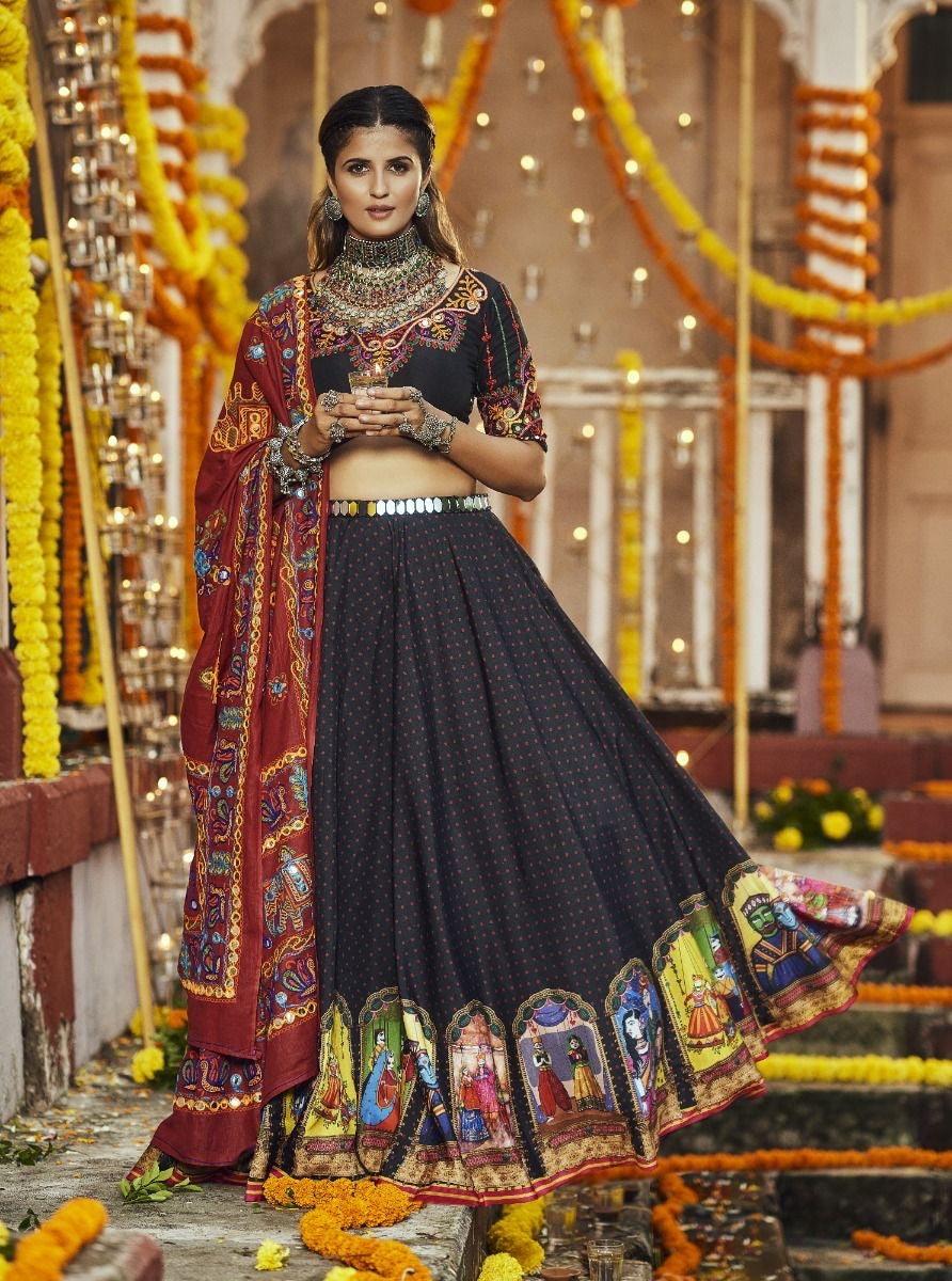 Black Navratri Lehenha Choli