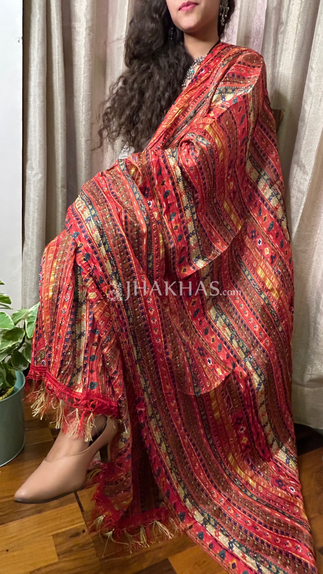 Red Leheriya Dupatta For Wedding