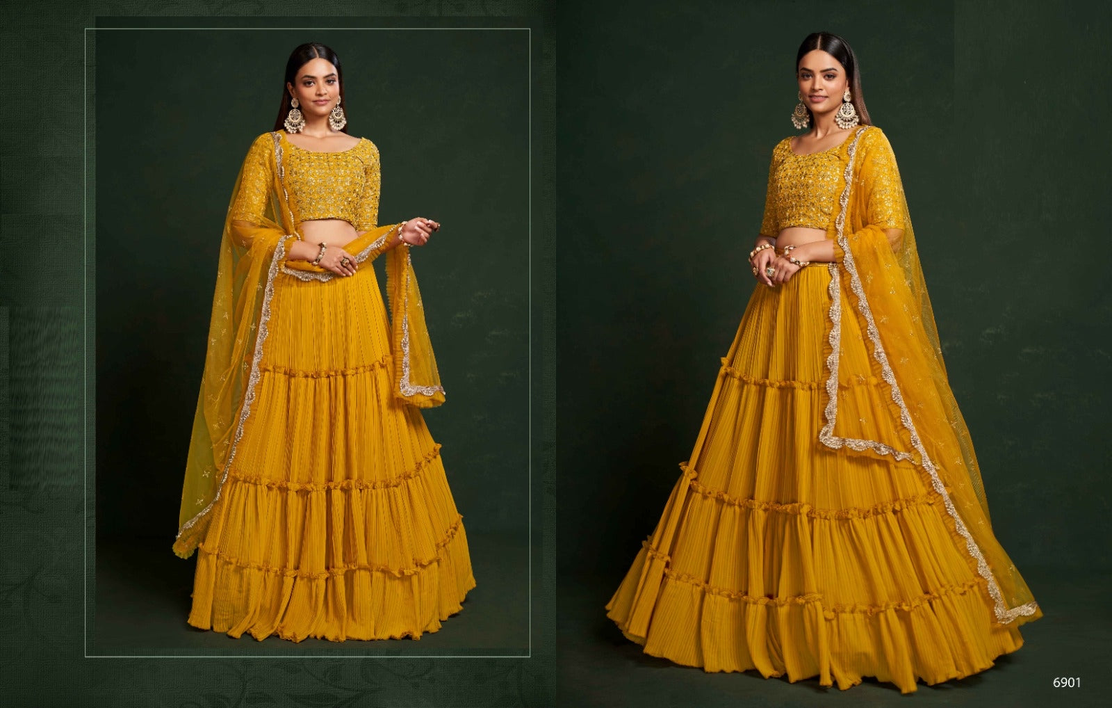 Stylish yellow Lehenga