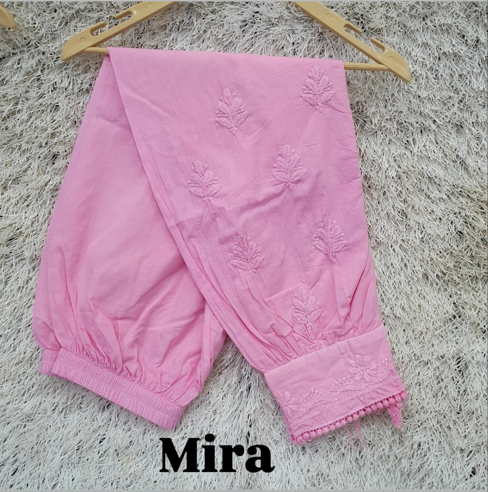 Mira Chikankari Baloon Pink Salwar