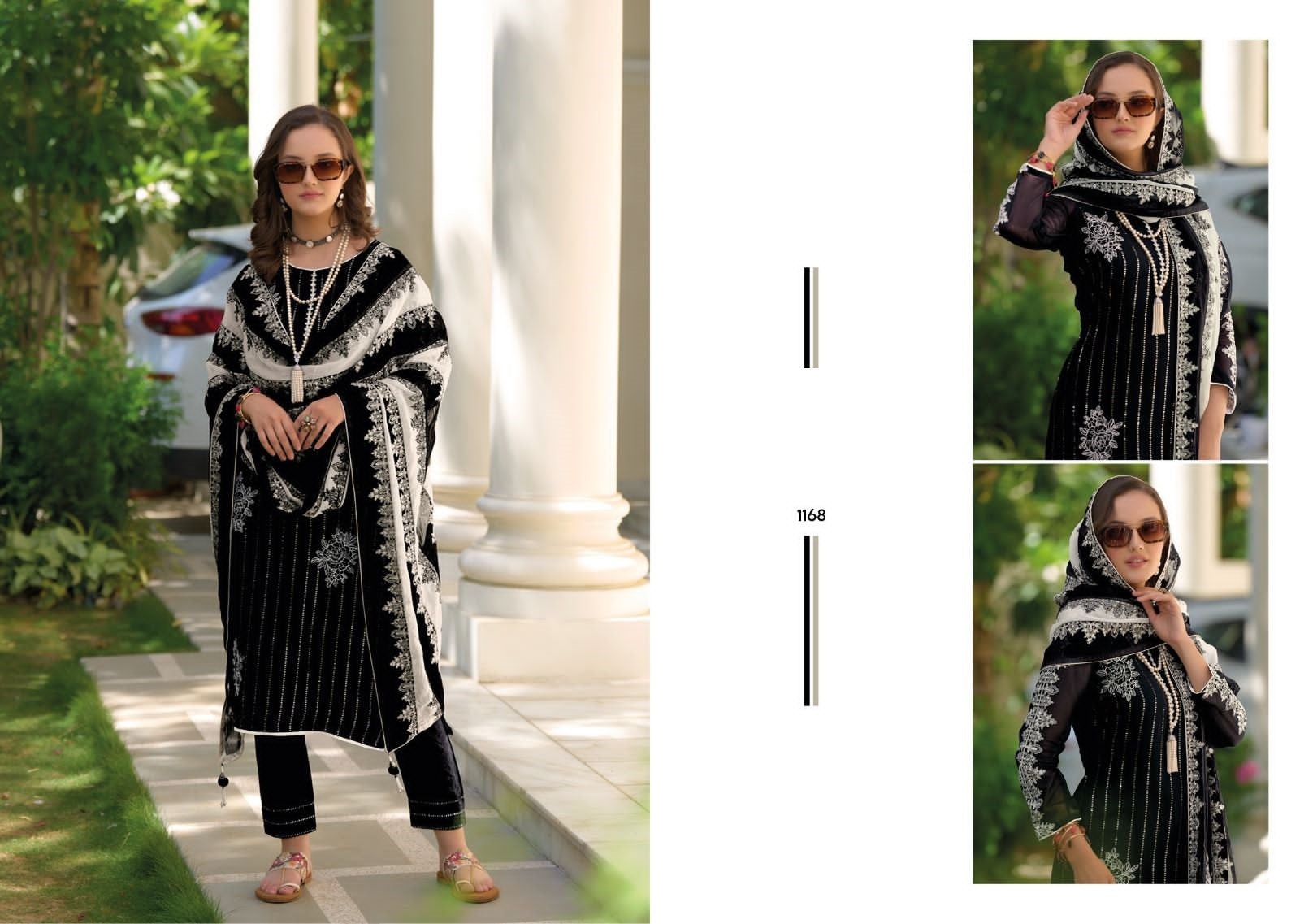 Readymade Suit Set In Black