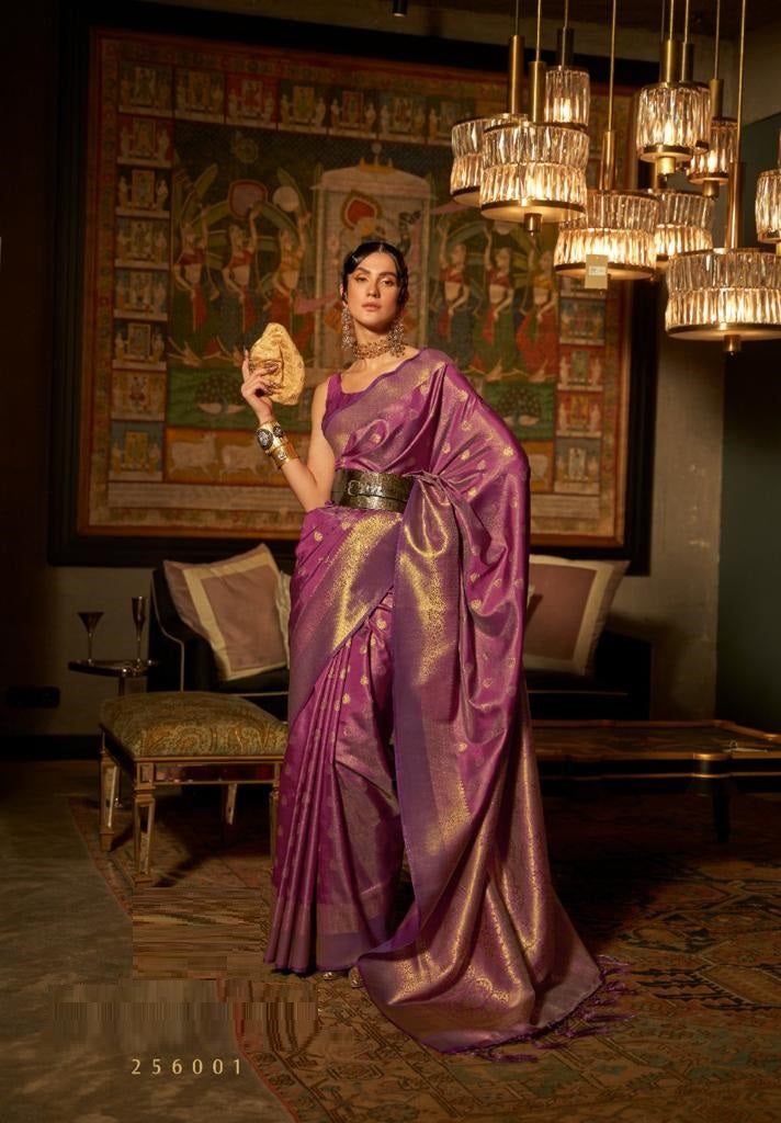 Orange Soft Silk Weaving Bollywood Saree