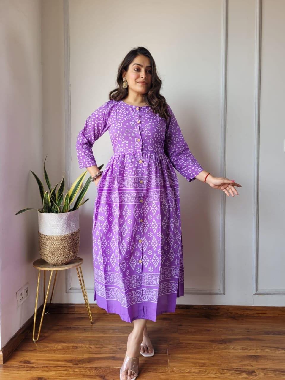 Purple Summer Long Dress