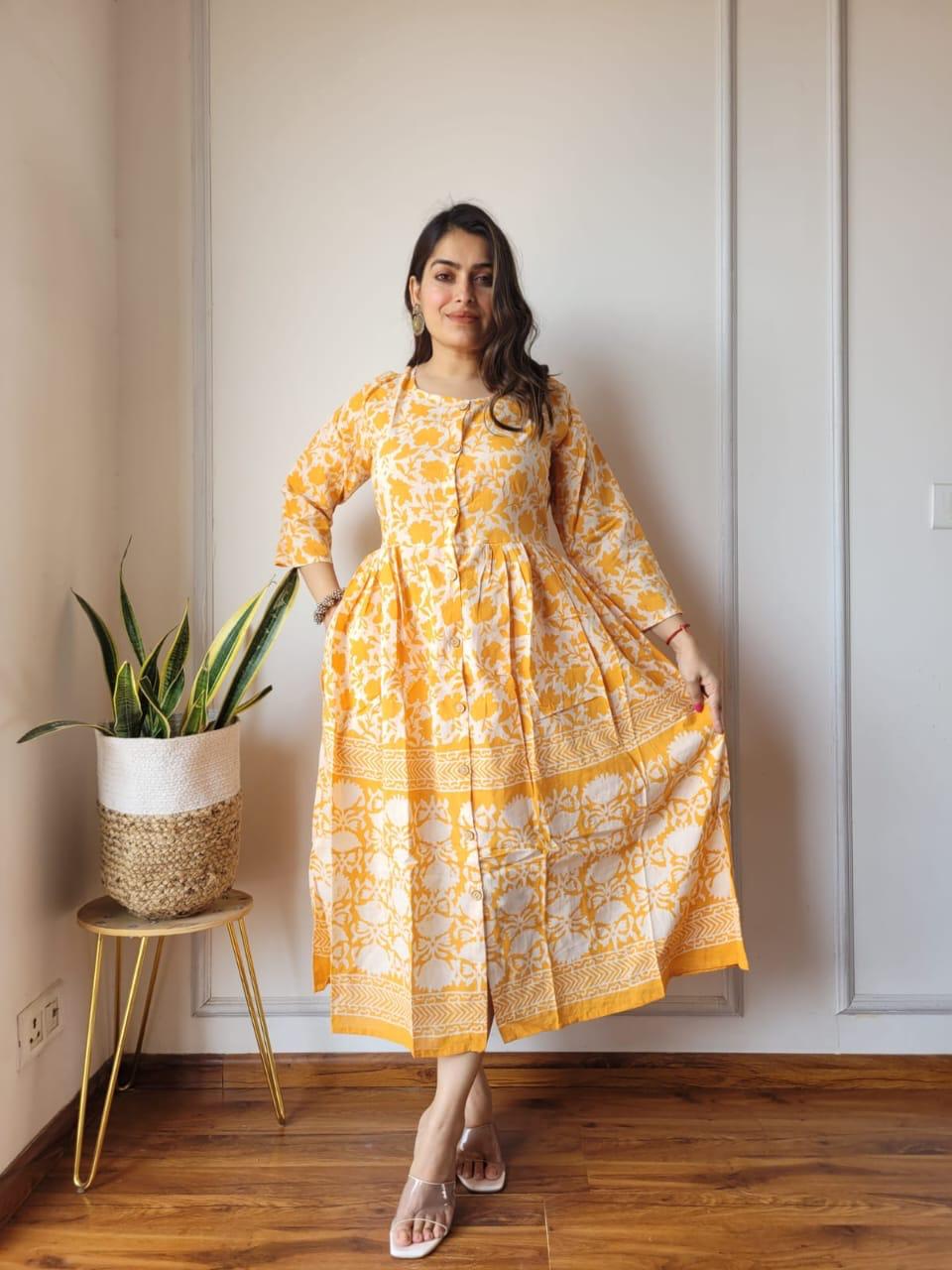 Yellow Summer Long Dress