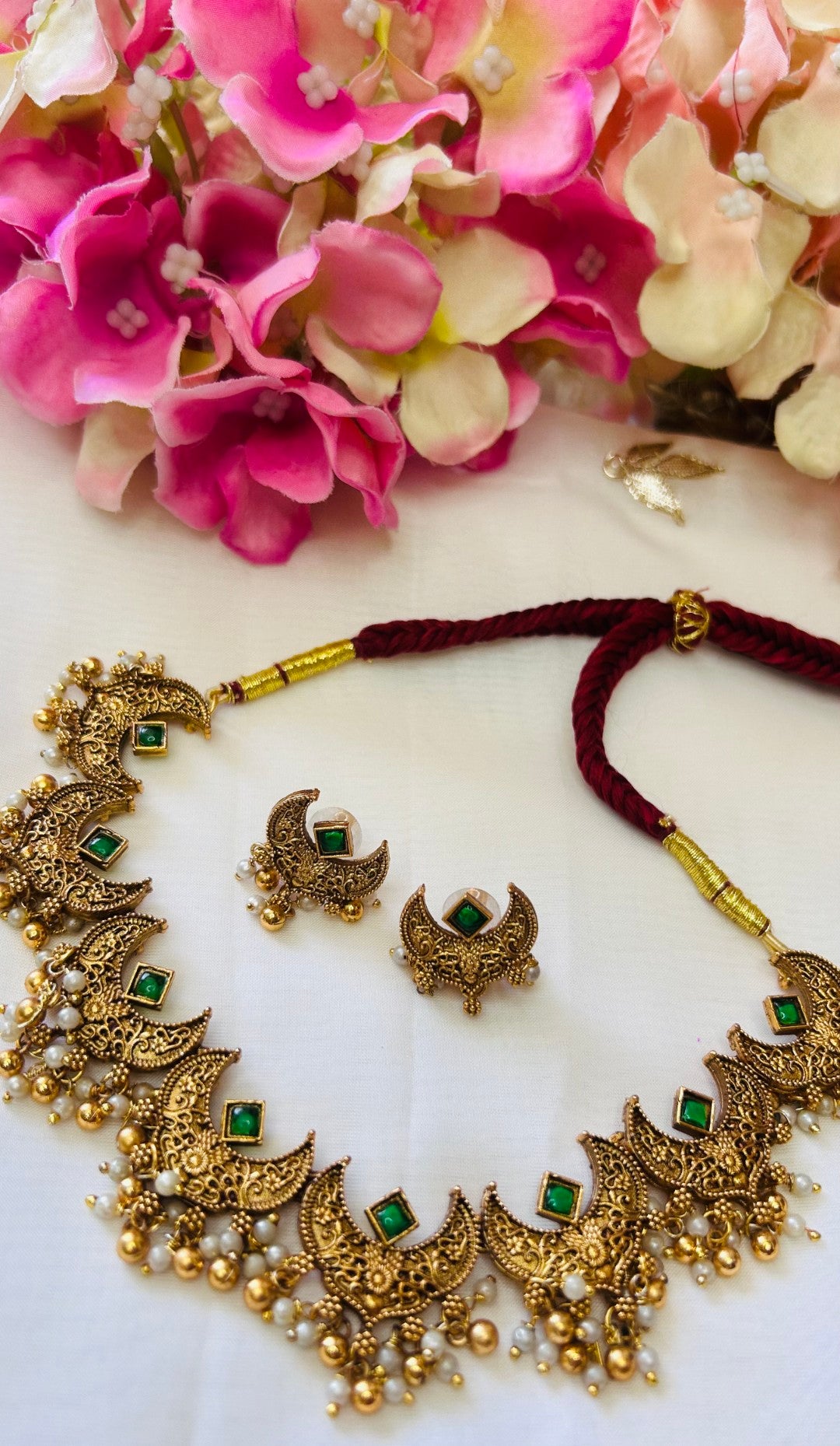 Traditional kerala style necklace set