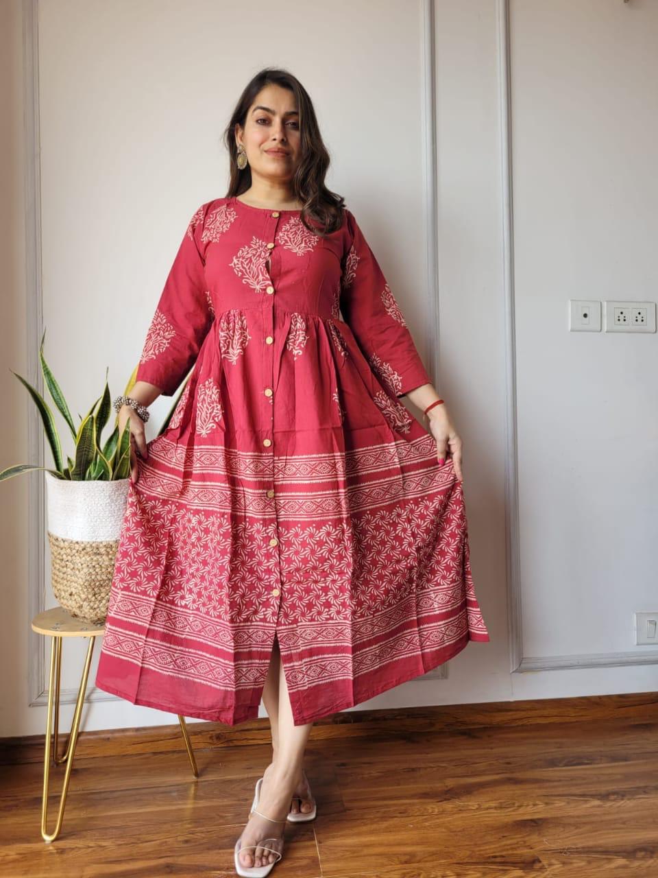 Red Summer Long Dress