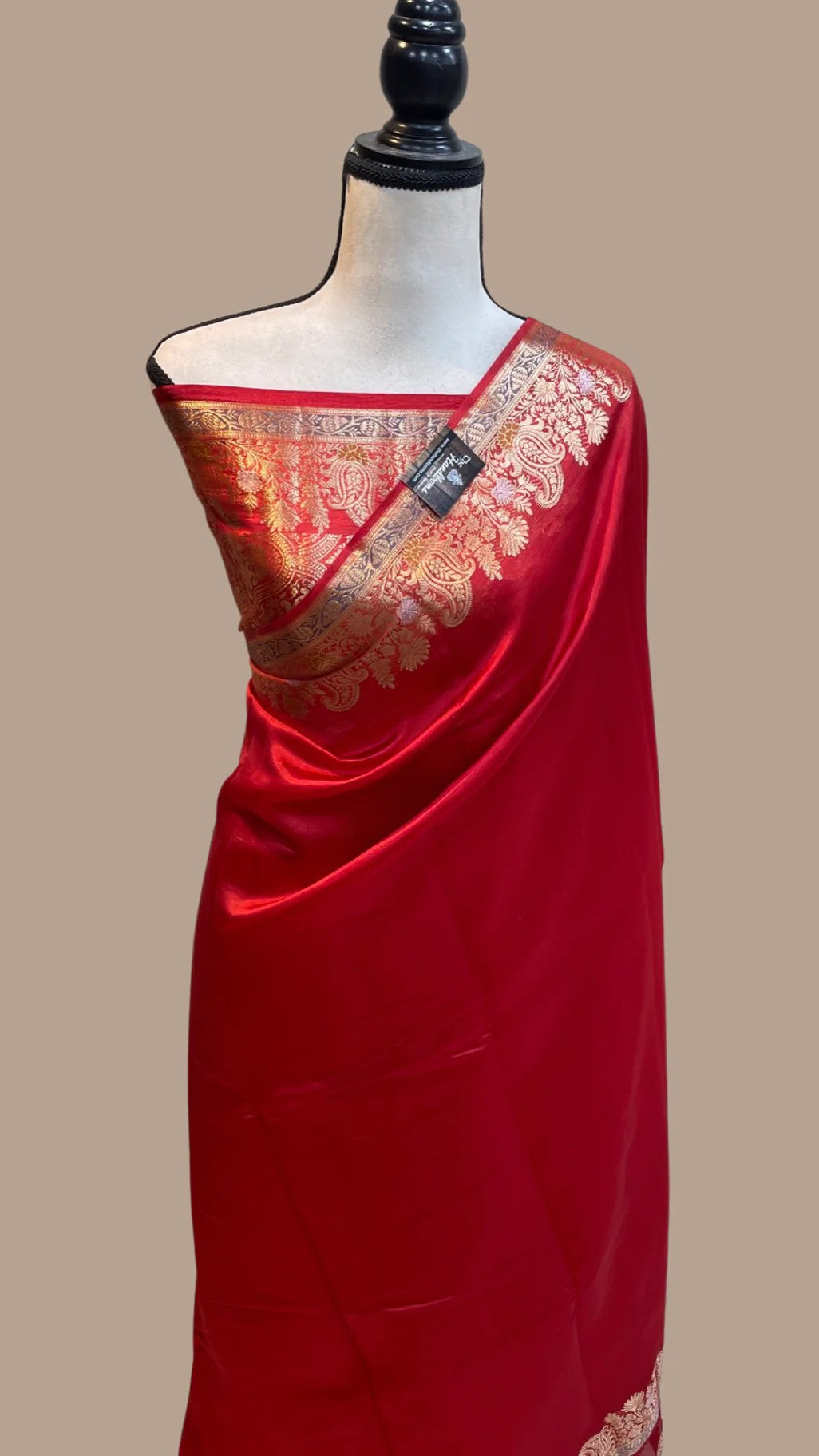 Royal Red Banarasi Soft Silk Designer Saree