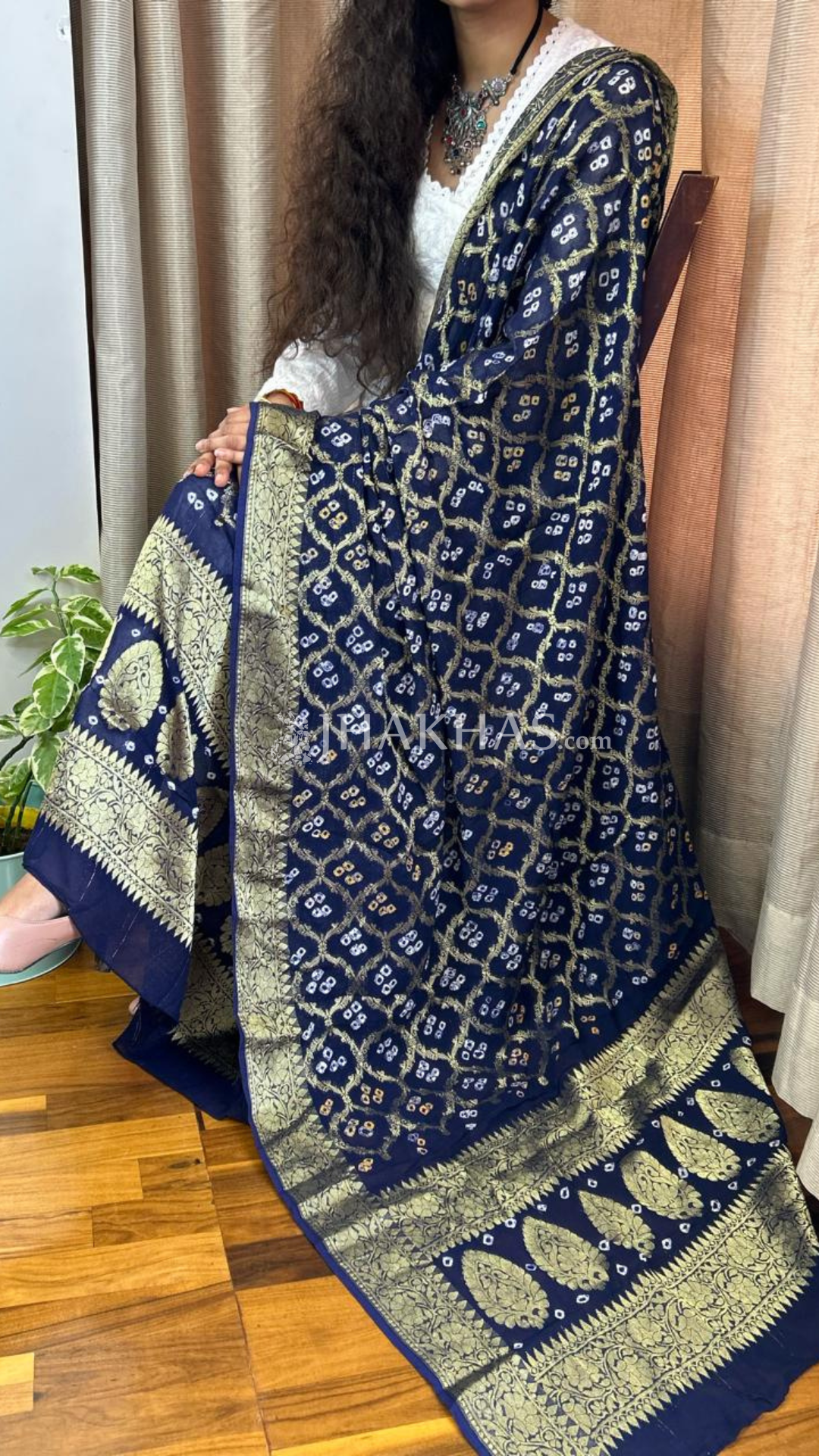 Royal Blue Banarasi Ghatchola Dupatta