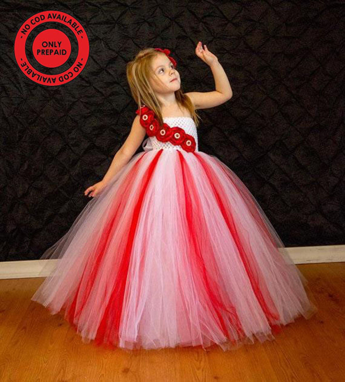 Red & White Tutu Dresses For Girls