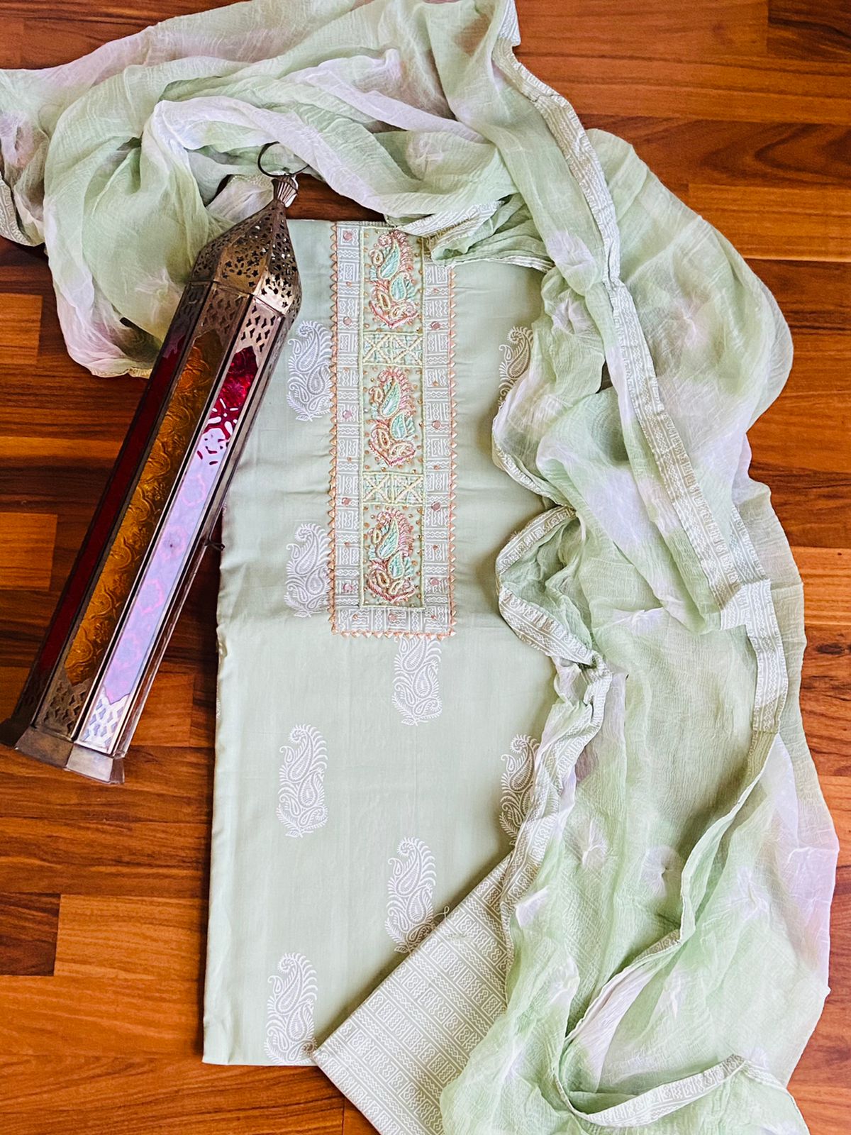 Light Green Designer Salwar Suit