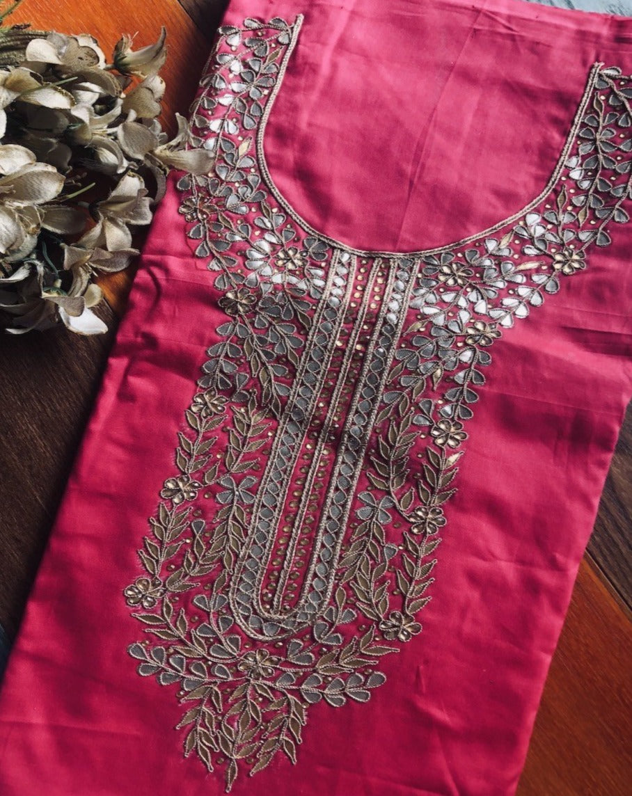 Hotpink Gota Patti Kurti,Shop Gota Patti Salwar Suit Online,Buy Gota Patti Salwar Kameez At Best Rate
