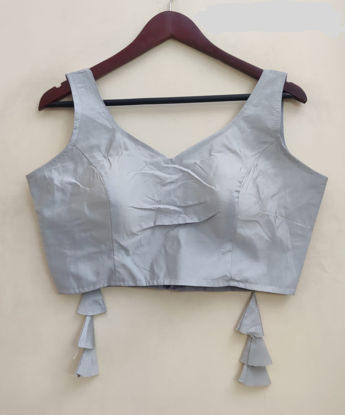 Light Grey Bollywood Style Blouse