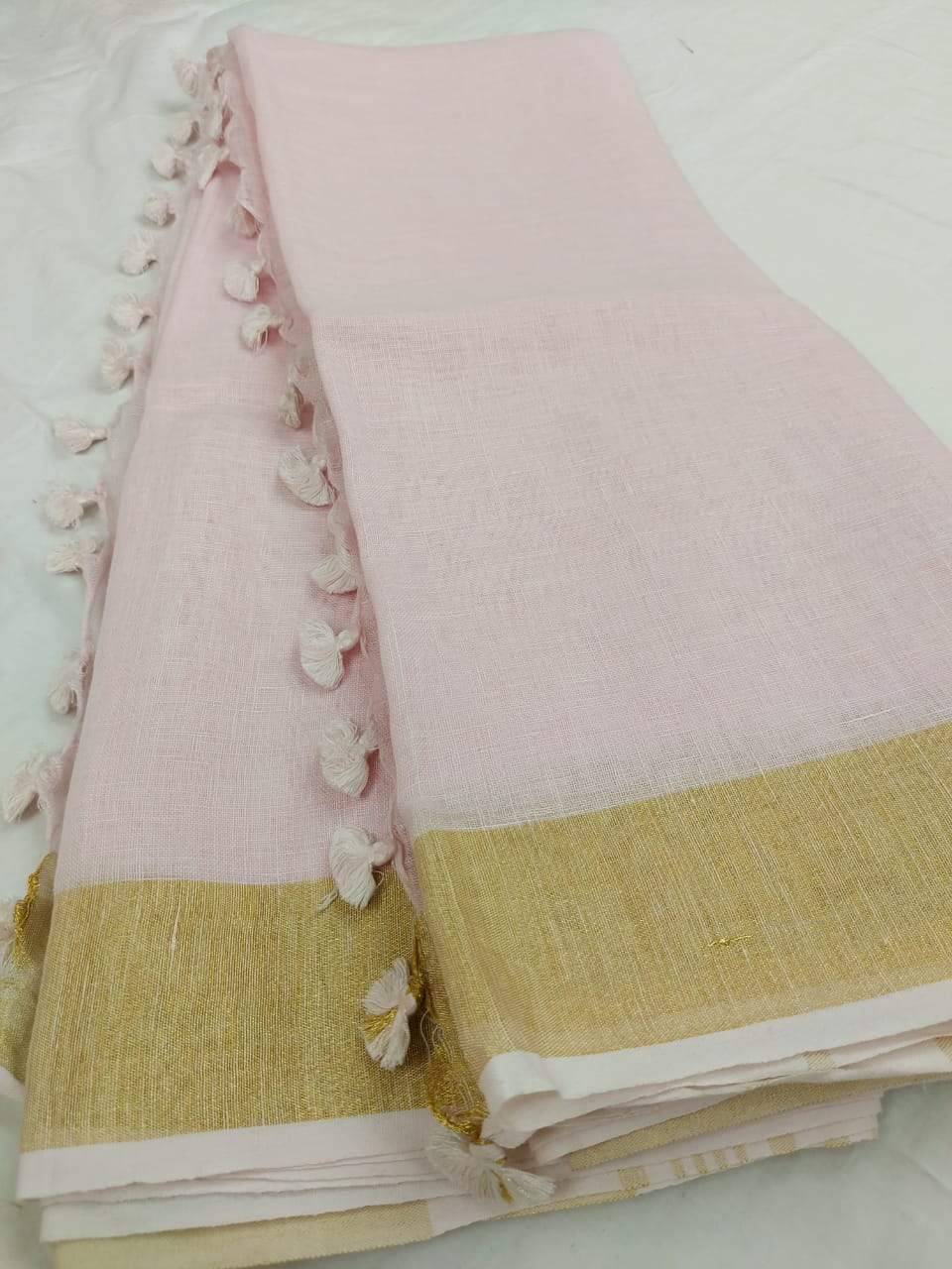 Light Purple Pure Linen Saree,Best rates of line sarees in india, wholesale linen sarees online