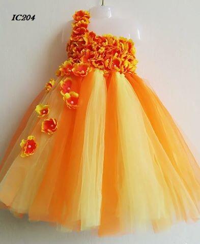Orange Tutu Dresses For Girls - jhakhas.com