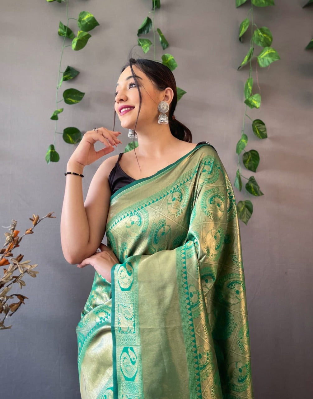 Green Kanjivaram Silk Saree