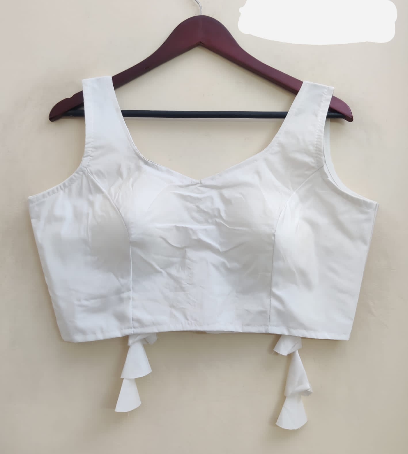 White Bollywood Style Blouse