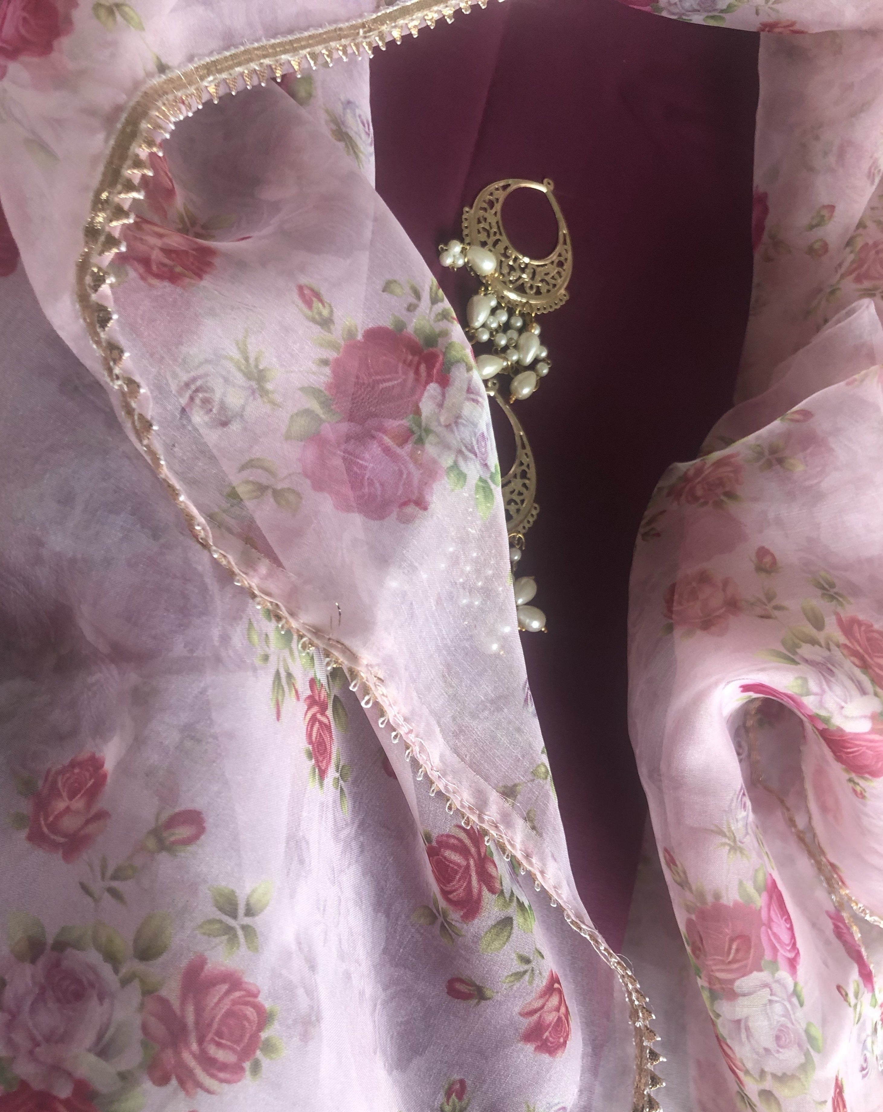 Organza Dupatta Salwar Suit - jhakhas.com