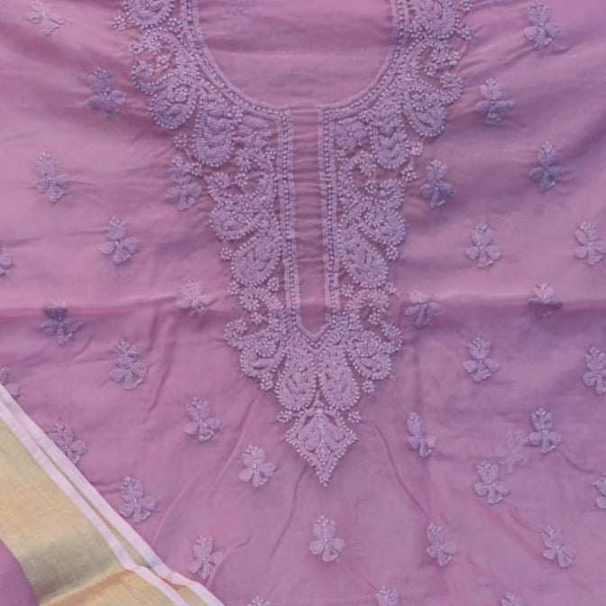 Buy Organza Chikankari Salwar Suit In Purple,Pure Lucknowi Chikankari Suits Online,Jhakhas