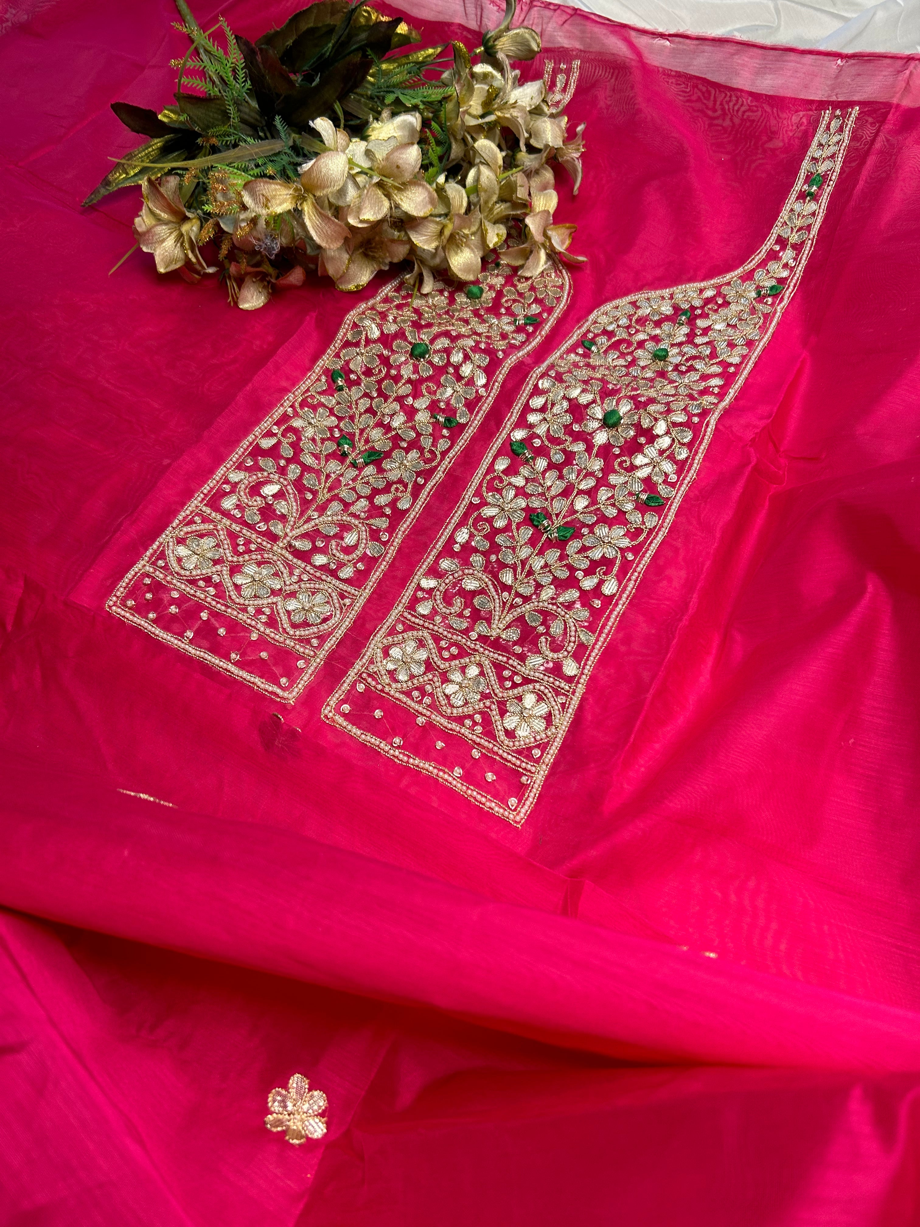 Rani Pink Gota Patti Salwar Suit