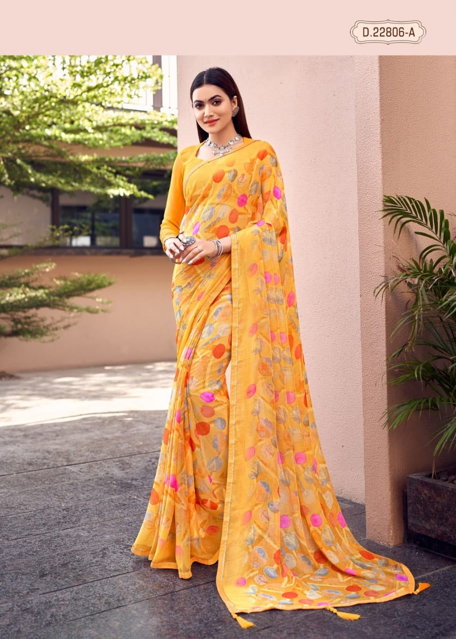 Buy 68/10XL Size Indo-Western Crepe Plus Size Sarees Online for Women in USA