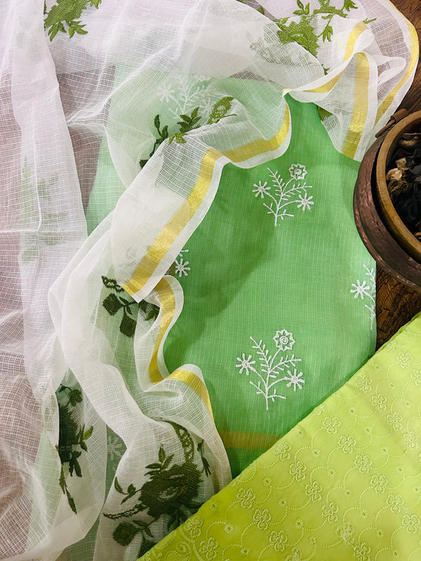Green Kota Doriya Suit