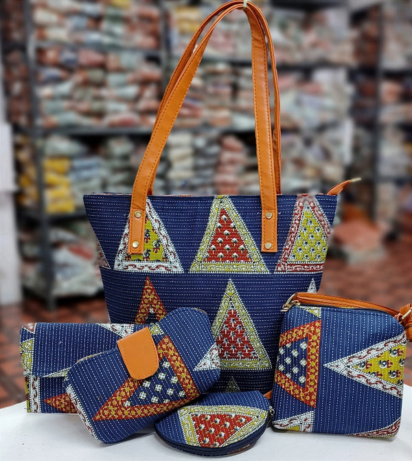 5 Combo Set Bag In Dark Blue
