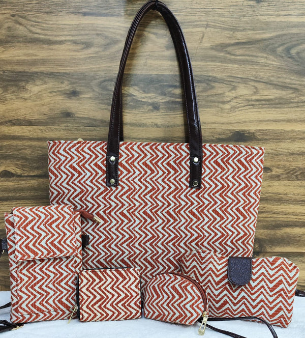 5 Combo Set Bag In Red