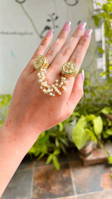 Buy Online Double Finger Ring with Attached