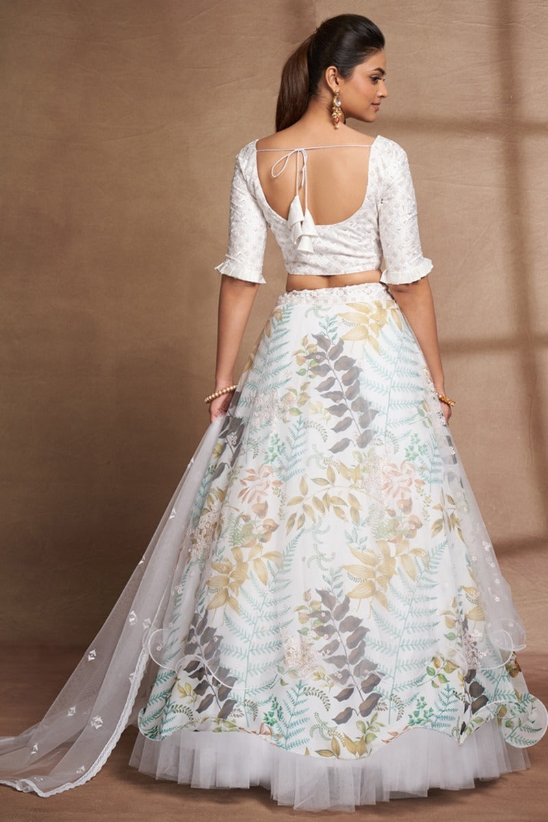Off White Heavy Embellished Designer Work Wedding/Party Wear Special Lehenga  Choli - Indian Heavy Anarkali Lehenga Gowns Sharara Sarees Pakistani  Dresses in USA/UK/Canada/UAE - IndiaBoulevard