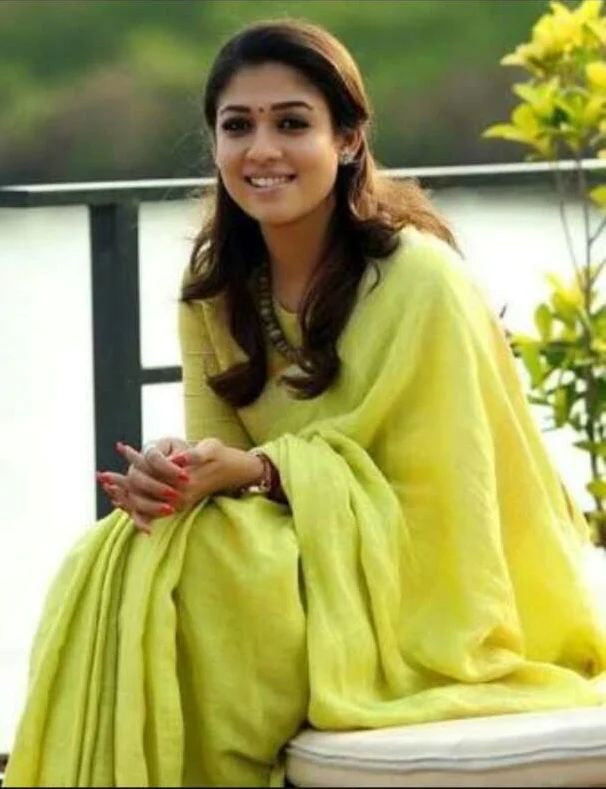 Lemon Yellow Kajol Style linen saree