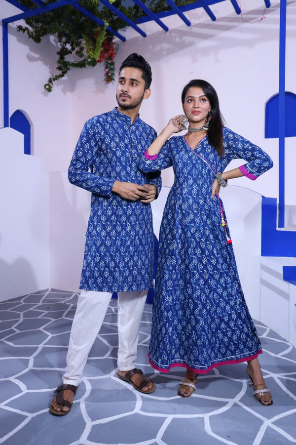 Twinning Couple Set In Blue