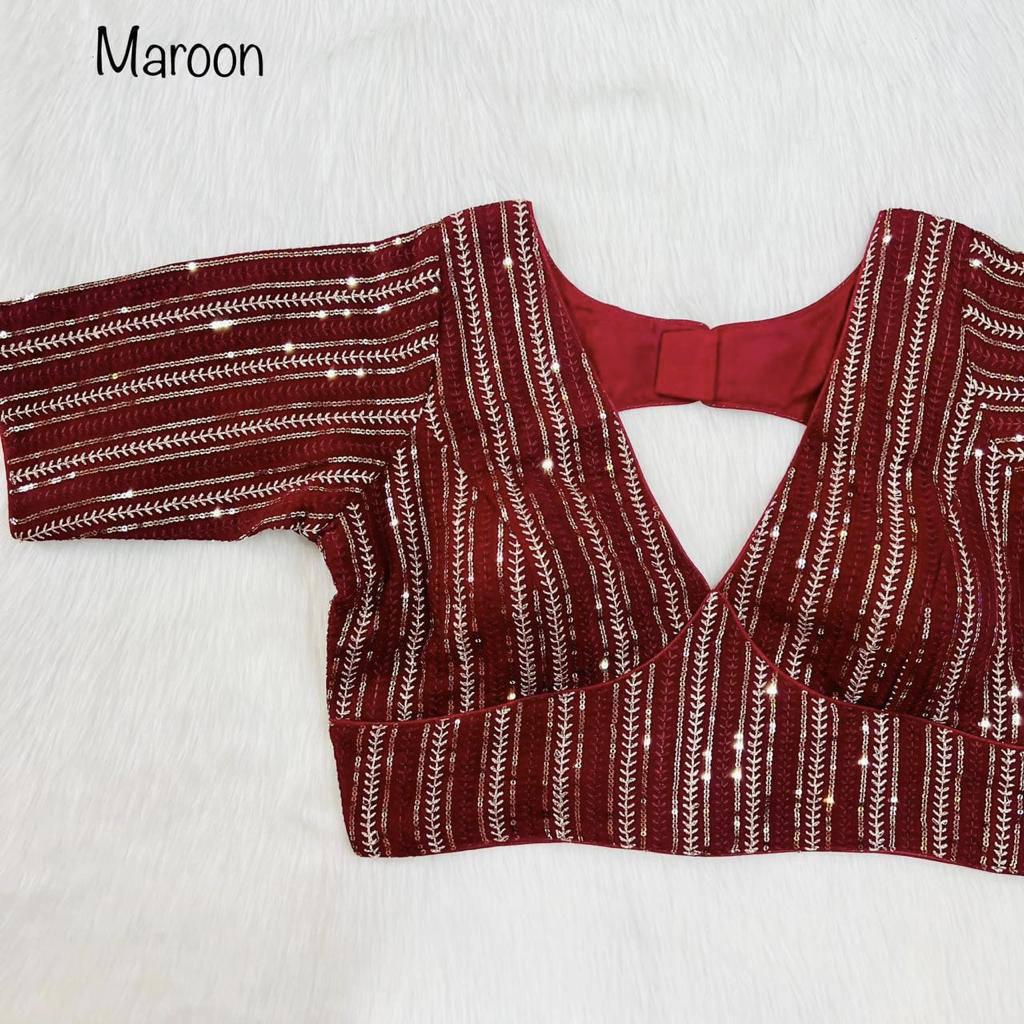 Bollywood Style Designer Blouse In Maroon